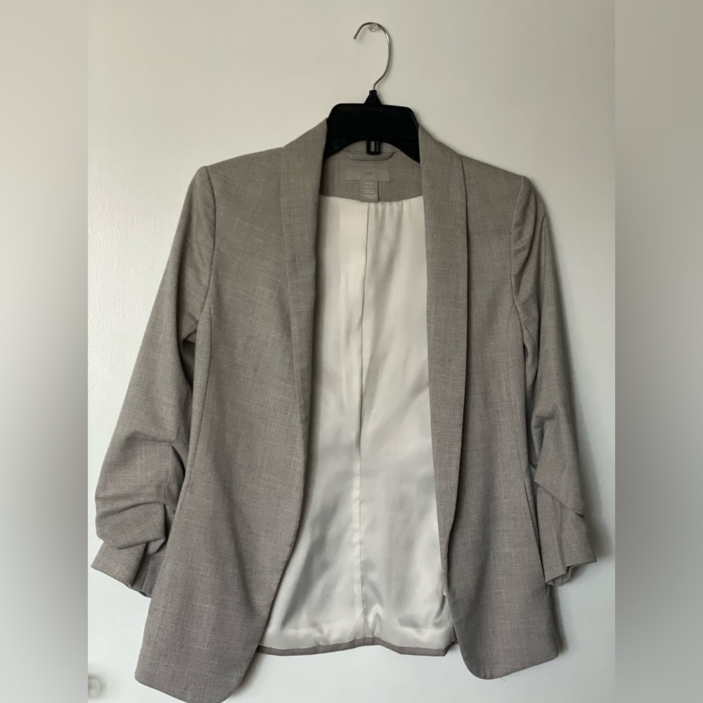 H&M 3/4 Sleeve Length Tapered Blazer Size XS - Picture 1 of 6